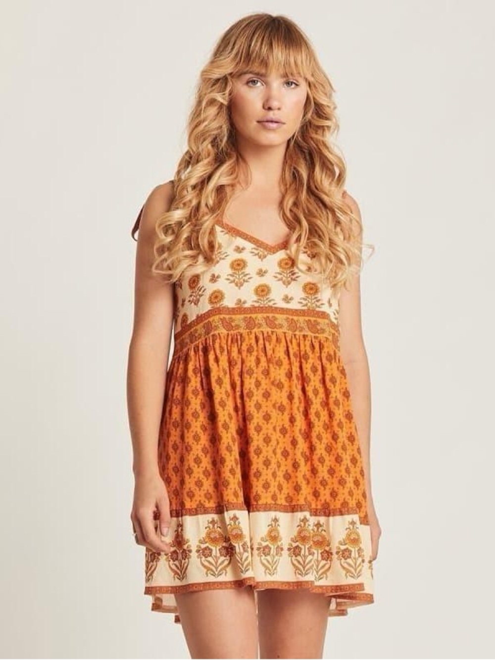 Arnhem Orange mini dress